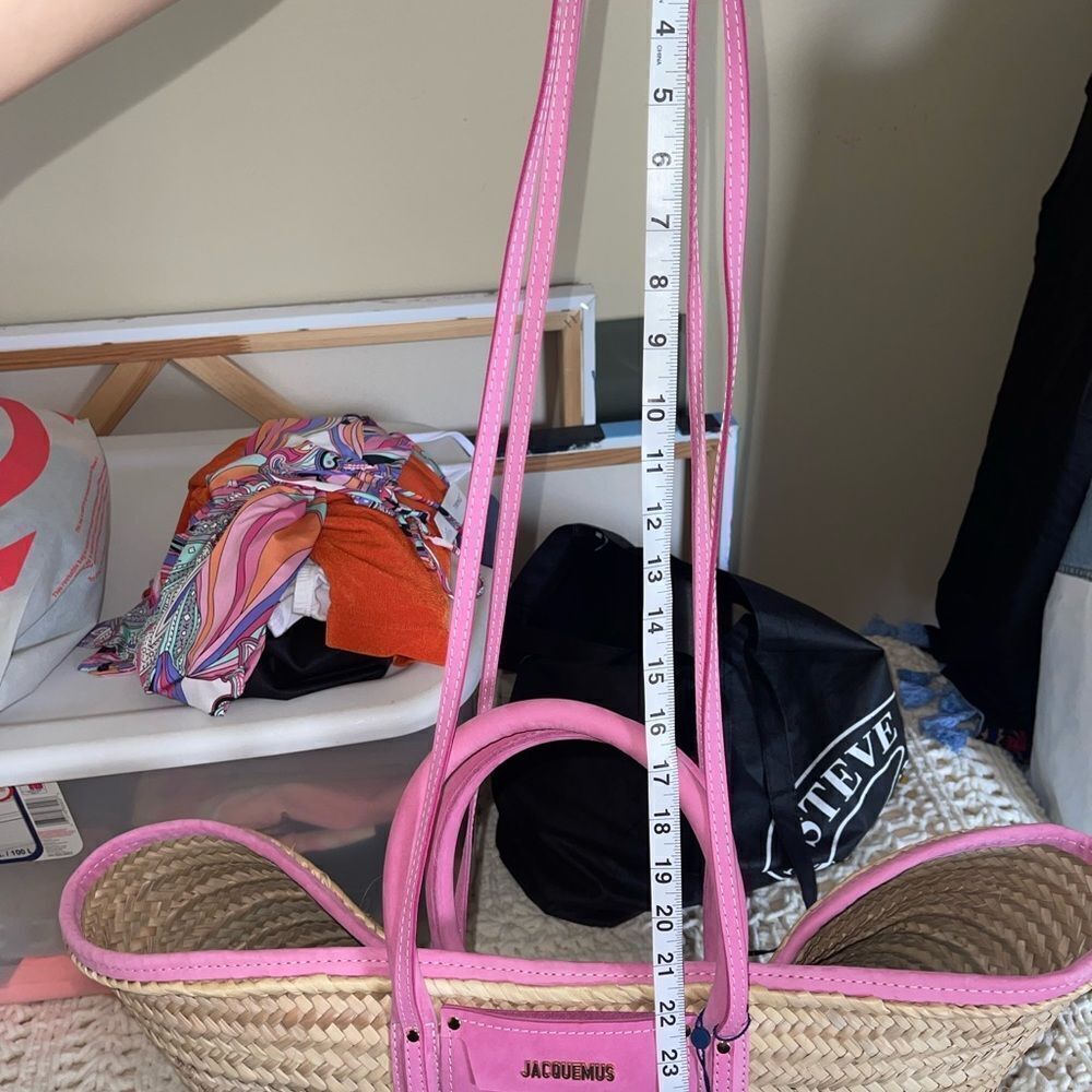 JACQUEMUS Pink Le Grand Panier Soleil Tote Bag JACQUEMUS Le Grand Panier Soleil - Picture 10 of 16